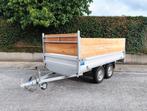 Plateau dubbelas 750kg 158x310cm, Auto diversen, Aanhangers en Bagagewagens, Ophalen, Zo goed als nieuw