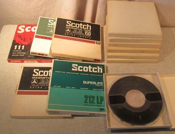12 Bandrecorder Tapes - Scotch - 18cm beschikbaar voor biedingen