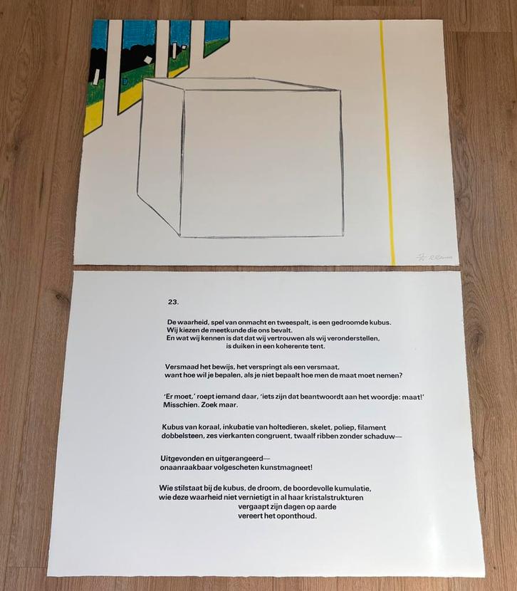 7 genummerde en gesigneerde litho’s Raveel+ schetsboek, Antiek en Kunst, Kunst | Litho's en Zeefdrukken, Ophalen of Verzenden