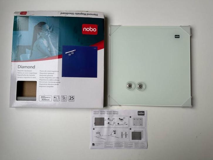 Nobo Magnetische Glasbord Tegel Klein 30x30cm, Diversen, Bureau-accessoires, Ophalen