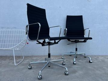 Chaises de bureau Hopsak Vitra Eames EA119, 3 pièces, Maison & Meubles, Envoi, Comme neuf, Noir, Chaise de bureau