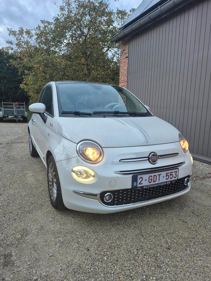 Fiat 500 0.9 Twinair, automaat, open dak, leder, navigatie, Auto's, Fiat, Particulier, ABS, Airbags, Airconditioning, Bluetooth