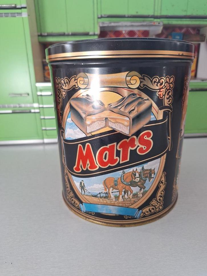 Vintage Blik Mars, Verzamelen, Blikken, Ophalen of Verzenden