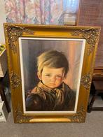 Antieke kader met prent, Verzamelen, Ophalen, Prent