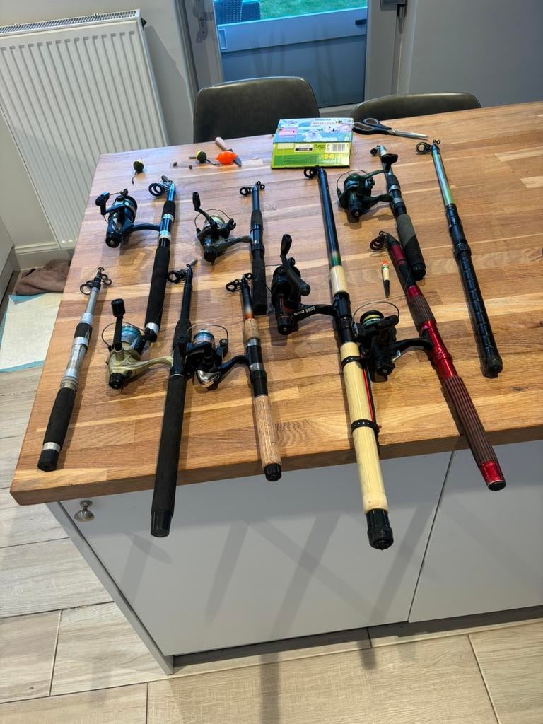 Vislijnen, Ophalen, Gebruikt