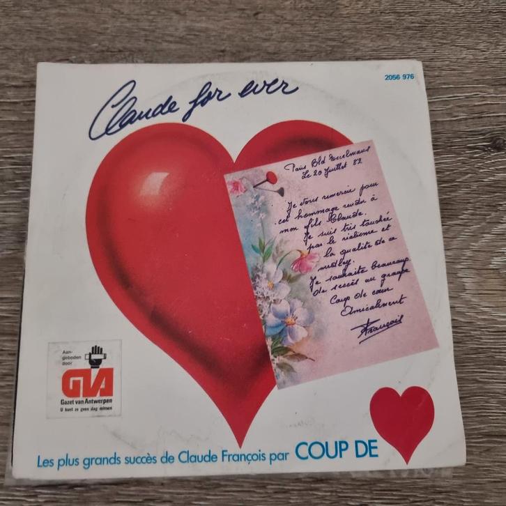 7" Coup De Cœur – Claude For Ever, CD & DVD, Vinyles Singles, Utilisé, Single, Pop, 7 pouces, Enlèvement ou Envoi