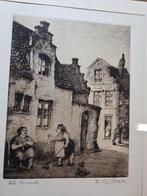 G. Langie; ets: 'Het Muizeke', Gentse kunstenaar, Ophalen of Verzenden