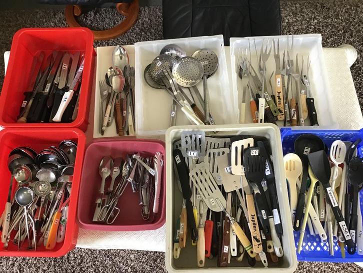 diverse soorten van bestek gerief, Huis en Inrichting, Keuken | Bestek, Zo goed als nieuw, Ophalen of Verzenden