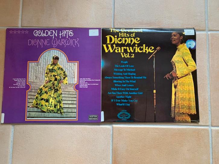 2x Dionne Warwick – Golden Hits & Greatest Hits Vol. 2, Cd's en Dvd's, Vinyl | Verzamelalbums, Zo goed als nieuw, Ophalen
