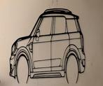 Décoration murale en métal Mini Countryman F60, Enlèvement ou Envoi, Neuf, Voitures