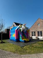 Unicorn springkasteel te koop, Hobby en Vrije tijd, Ophalen of Verzenden, Zo goed als nieuw