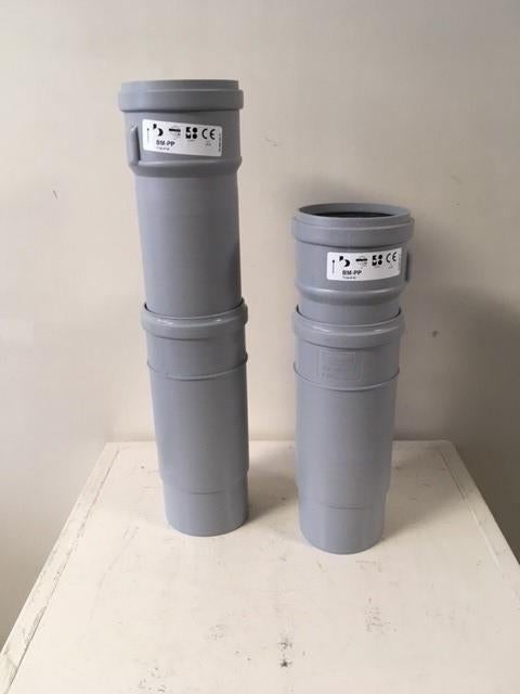 305. Burgerhout Rookgasafvoer PP paspijp schuifstuk 80, Ophalen of Verzenden, Nieuw