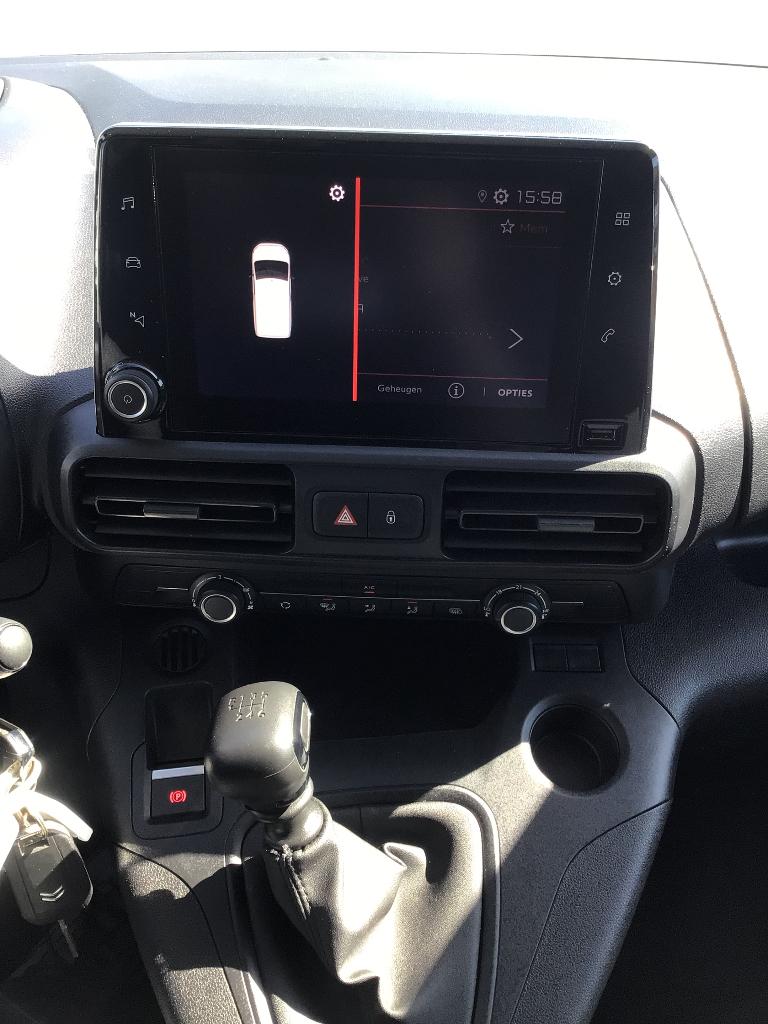 citroen berlingo 100pk 2023 45000km 3plaatsen 13450e ex, Auto's, Stof, 4 cilinders, Citroën, Wit