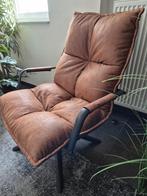 Fauteuil in Cognac Kleur Draaibaar, Enlèvement, Comme neuf, Une personne, Cuir