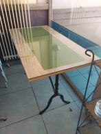 Gietijzeren Horeca-tafels (meeste met glazen tablet), Ophalen, Gebruikt