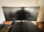 HP Omen 34c Curved Gaming Monitor - Ultrawide QHD 165Hz, Computers en Software, Monitoren, Gebruikt, In hoogte verstelbaar, VA