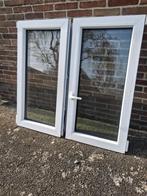 Dubbel opendraaiend raam met rolluik, Doe-het-zelf en Bouw, Kunststof, Gebruikt, Raamkozijn, Inclusief glas