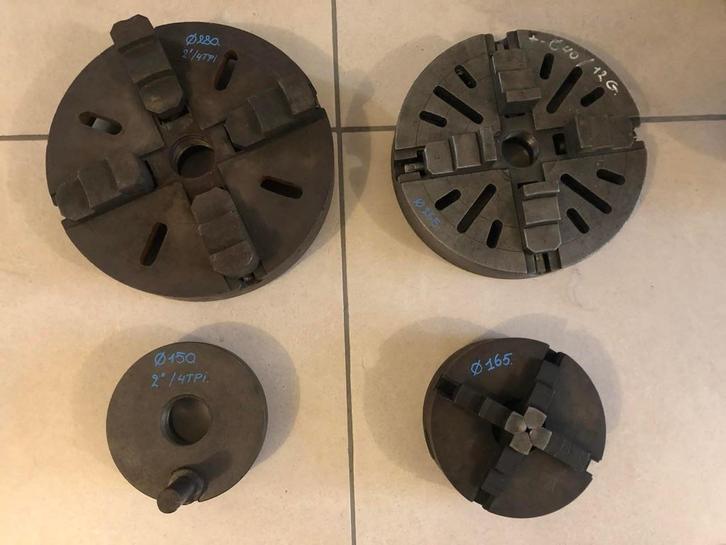 klauwplaten, Doe-het-zelf en Bouw, Draaibanken, Gebruikt, Onderdeel, Minder dan 500 mm, Ophalen