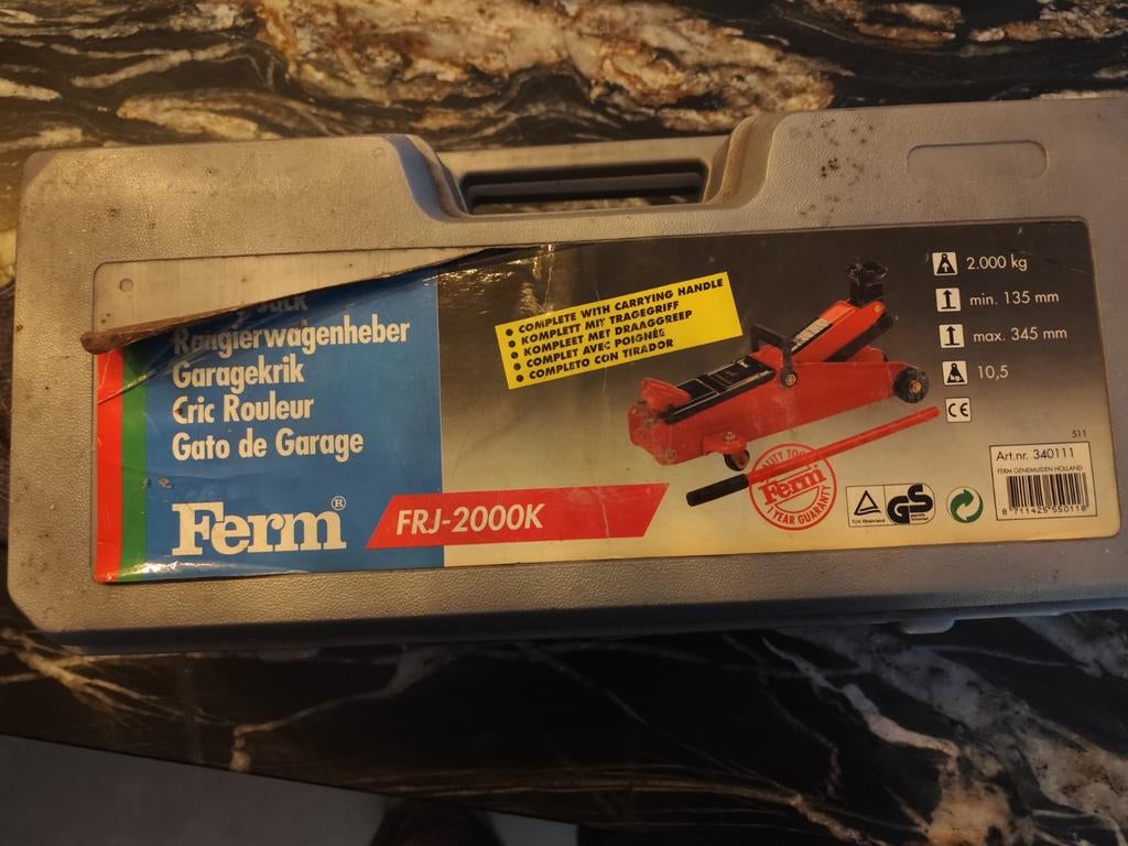 Garagekrik 2000kg, Ophalen, Garagekrik