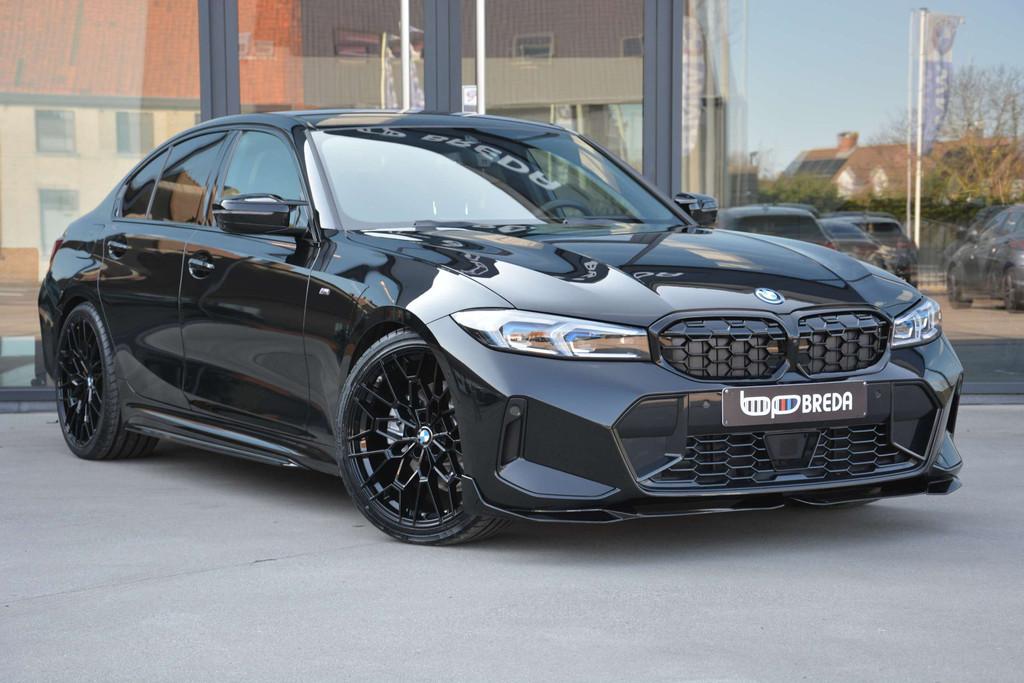 BMW 3 Serie 330 e xDrive M-Sport LCI II/360cam/ACC/HUD/Key, Auto's, Automaat, USB, Zwart, 4 cilinders