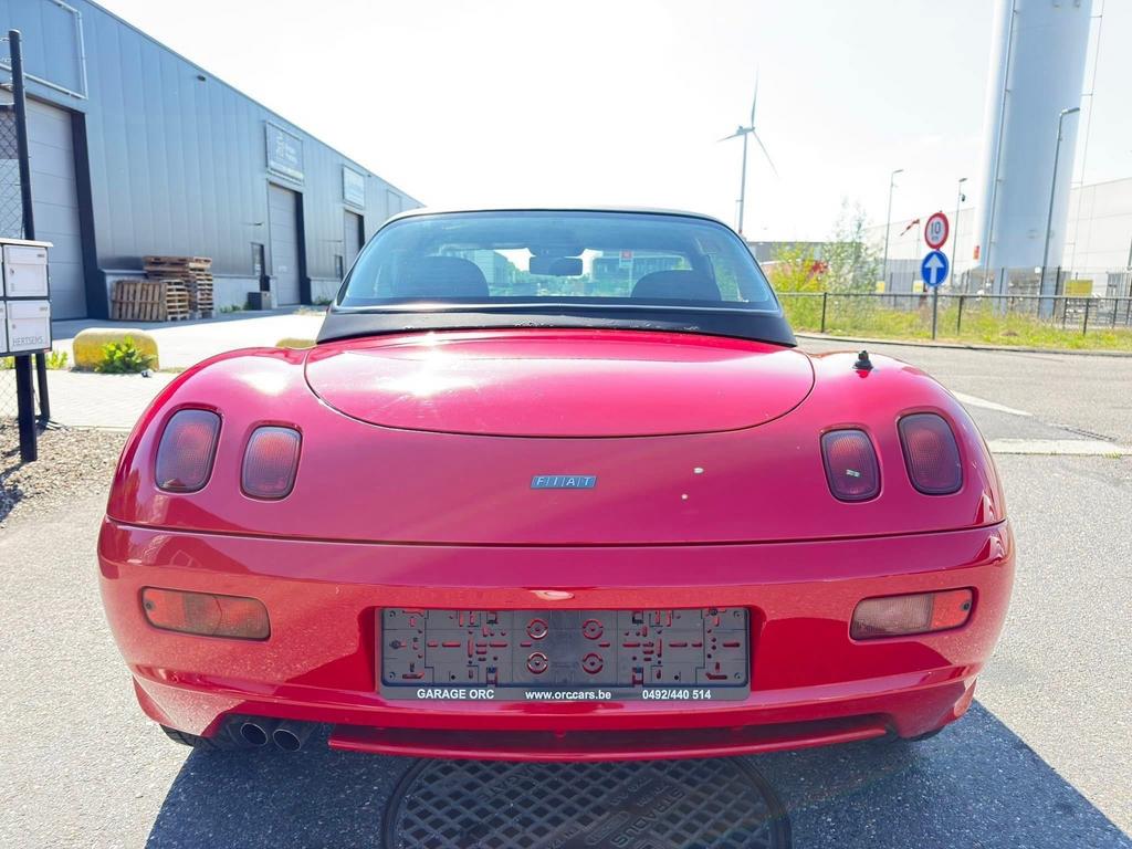 Fiat Barchetta Cabrio 1.8i benzine 16V 96Kw met Hard top, Testrit aan huis, Stof, Zwart, 4 cilinders