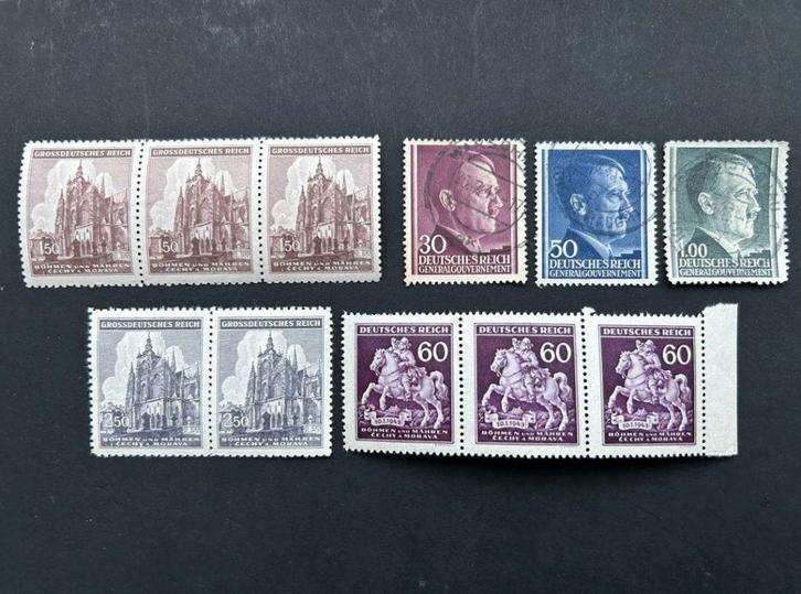 Postzegels Duitse rijk - General Gouvernement (Polen), Timbres & Monnaies, Timbres | Europe | Allemagne, Affranchi, Empire allemand