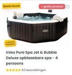Spa gonflable Intex Pure Spa Jet & Bubble Deluxe - 4 pers., Enlèvement, Comme neuf, Couverture, Gonflable
