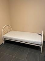 Eénpersoonsbed, Huis en Inrichting, Ophalen, Gebruikt, Eenpersoons, Wit