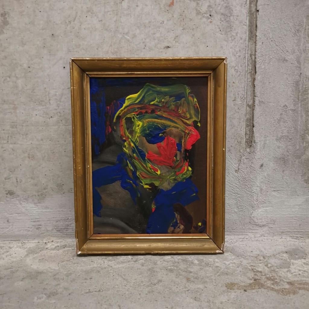 Portrait surpeint (2025) - Tom De Vrieze, Antiquités & Art, Art | Peinture | Moderne, Enlèvement