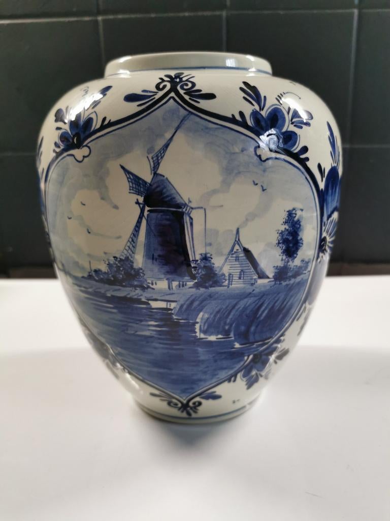 Delfts blauw. Bolvaas, Antiek en Kunst, Antiek | Vazen, Ophalen of Verzenden