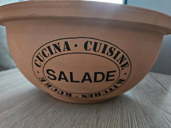 cucina terracotta mediteraanse sla kom, Huis en Inrichting, Keuken | Servies, Nieuw, Kom(men), Overige stijlen, Aardewerk, Ophalen