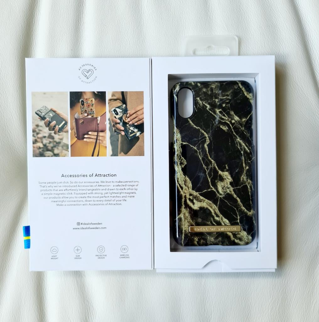 Hoesje iphone Ideal of Sweden, Kunststof, Zwart, Frontje of Cover, Nieuw