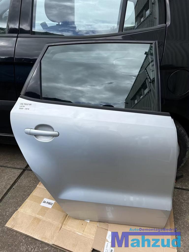 VW POLO 6R LA7W Zilver rechts achter deur portier 2009-2016, Auto-onderdelen, Gebruikt, Volkswagen AG, Achter, Vw@volkswagen.de