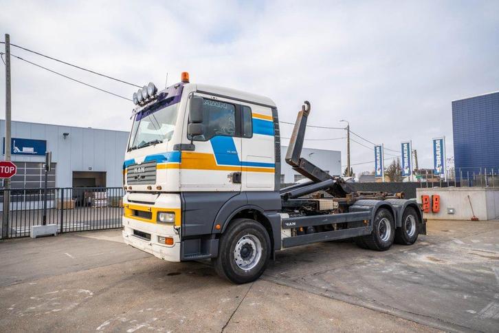 MAN TGA 33.410 BB (bj 2002), Auto's, Vrachtwagens, Bedrijf, Te koop, Elektrische ramen, MAN, Diesel, Euro 3, Handgeschakeld, Wit