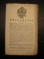 plakkaat 1789 kasselrij Oudenaarde onder Oostenrijks bewind, Boeken, Diverse auteurs, Ophalen of Verzenden, Zo goed als nieuw