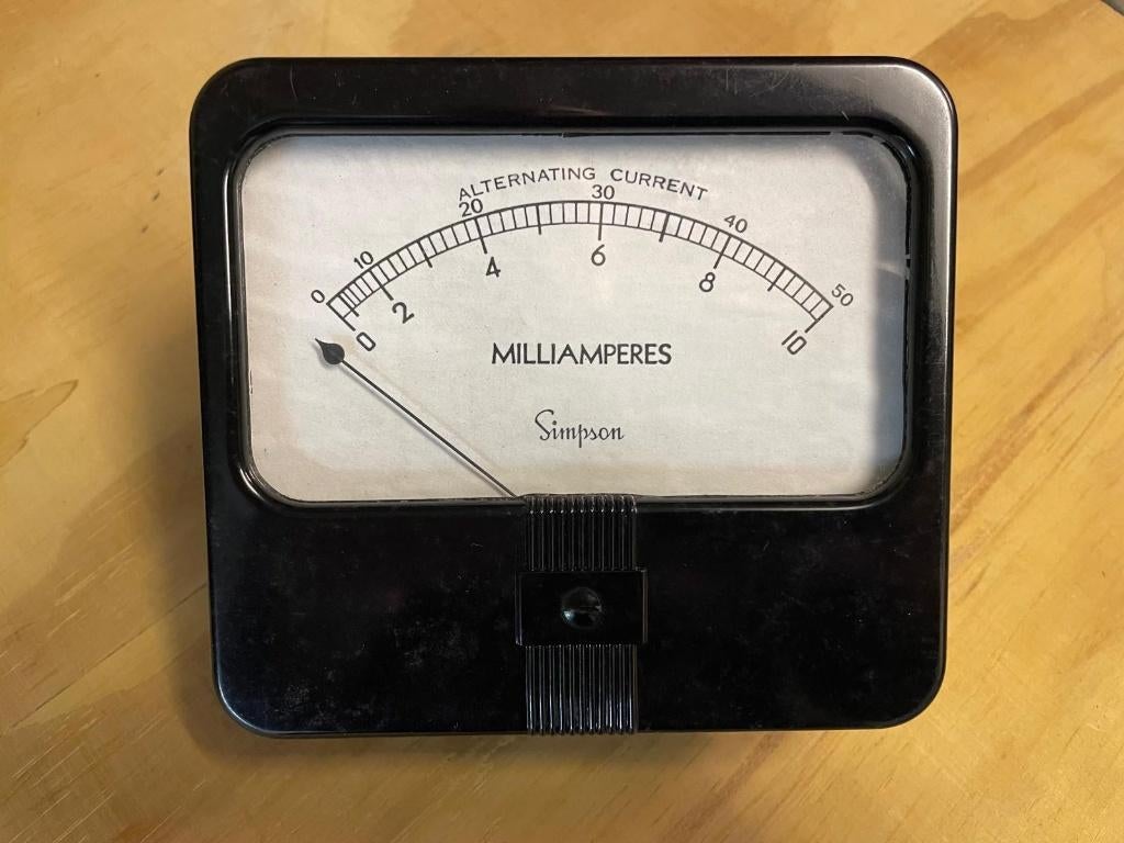 Milli Ampère Meter, Ophalen, Zo goed als nieuw