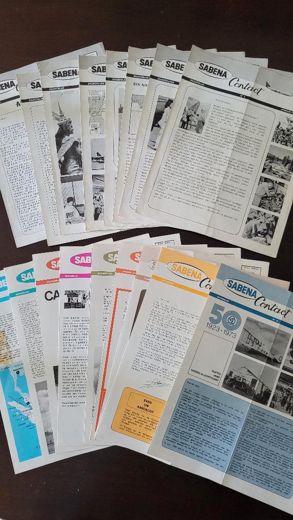 Tijdschriften van Sabena, Verzamelen, Sabenasouvenirs, Zo goed als nieuw, Ophalen