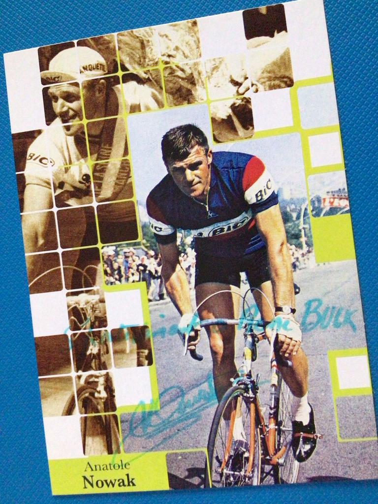 wielerkaart  team bic anatole novak  signe, Envoi, Comme neuf