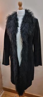 Article NEUF : Manteau croûte de cuir - Taille 42, Enlèvement ou Envoi, Yessica, Noir, Taille 42/44 (L)