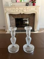 Waterford Crystal — deux chandeliers en cristal (22 x 10 cm), Antiquités & Art, Enlèvement, Cristal
