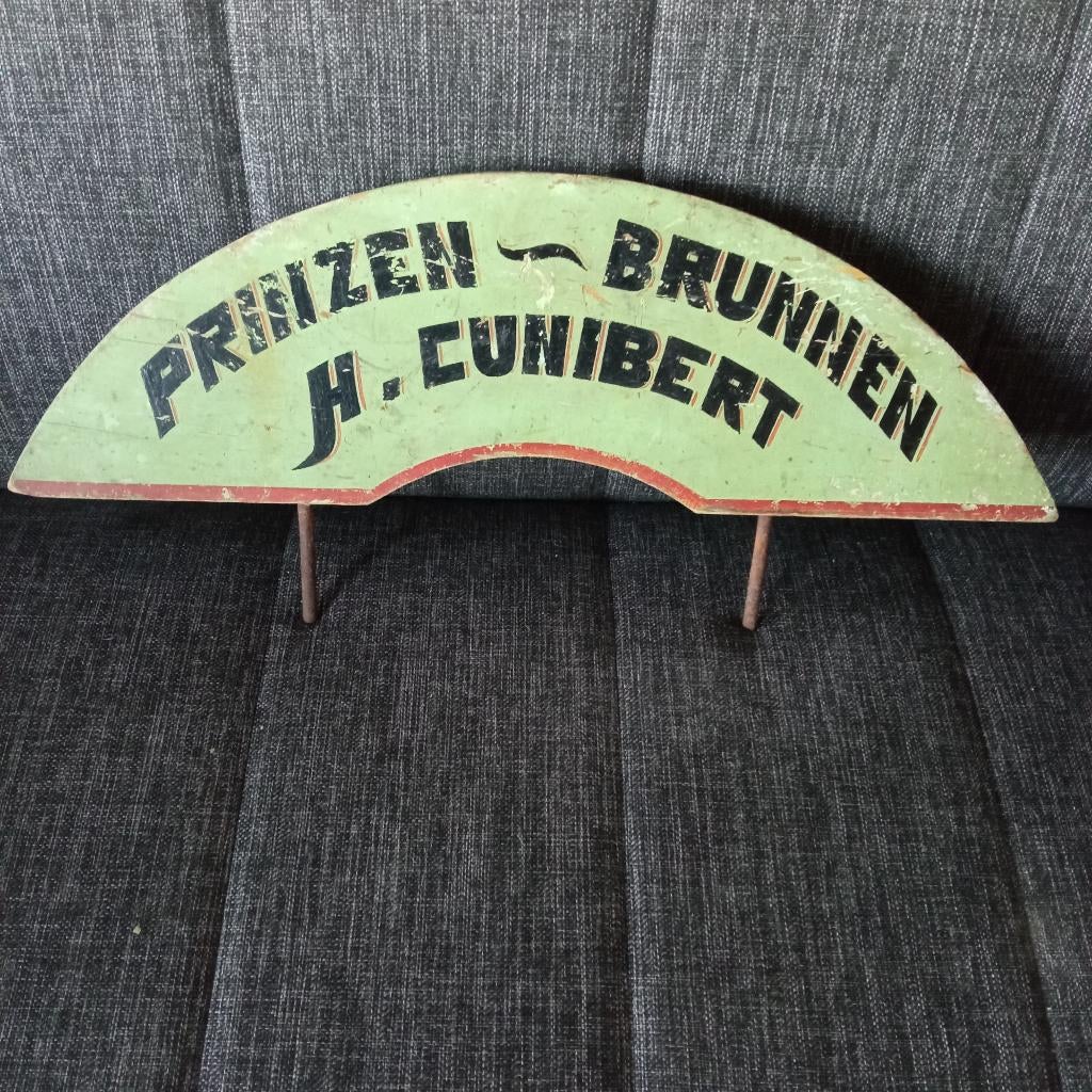 MAAK RECLAME VOOR PRINZEN BRUNNEN, Ophalen of Verzenden, Gebruikt, Reclamebord