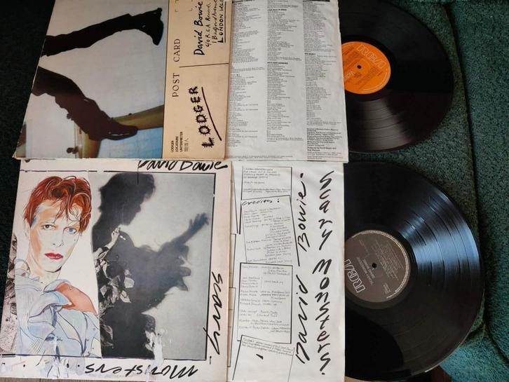 david bowie (lodger, openklapbare hoes)+ scary monsters, Cd's en Dvd's, Vinyl | Rock, Ophalen of Verzenden