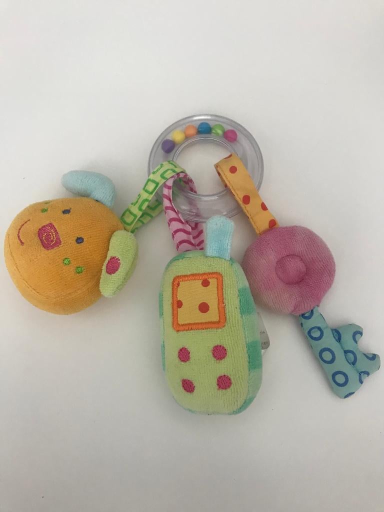 Babyspeelgoed met knisper en felle kleurtjes, Kinderen en Baby's, Ophalen of Verzenden, Zo goed als nieuw, Rammelaar, Met geluid