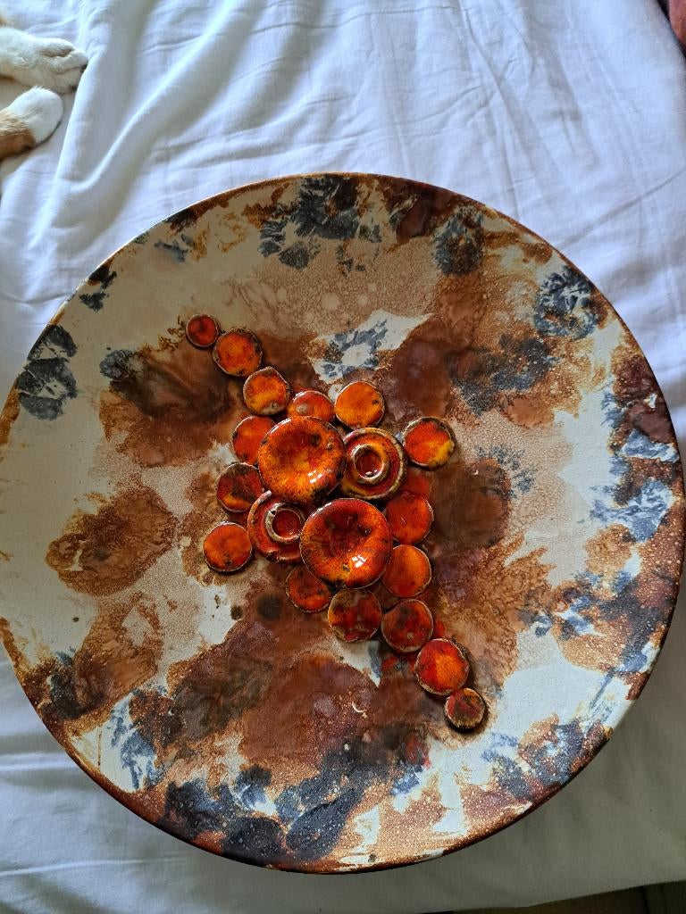 Keramiek Vintage wandsculptuur Kruisbeelden sierborden, Antiquités & Art, Enlèvement