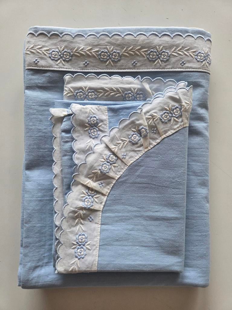 Housse de couette + taie d'oreiller pour lit bébé, Enlèvement ou Envoi, Utilisé