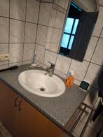 Lavabo 2x en blad en spiegel en kapstok, Ophalen, Gebruikt, Wastafel