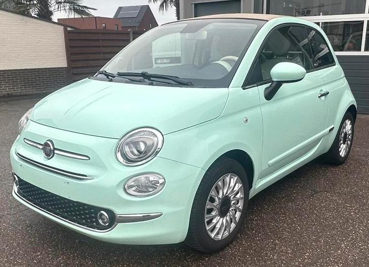 Fiat 500C 1200 Benzine Cabrio - Open Dak, Auto's, Fiat, Te koop, 500C, ABS, Achteruitrijcamera, Airbags, Airconditioning, Bluetooth