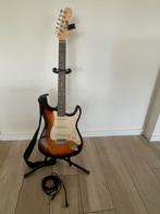 Elektrische gitaar Max Music, met band, staander, stemkastje, Muziek en Instrumenten, Snaarinstrumenten | Gitaren | Bas, Ophalen