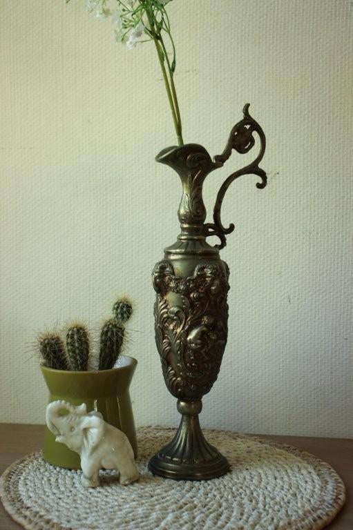 Vintage koperen karaf / vaas, Ophalen of Verzenden