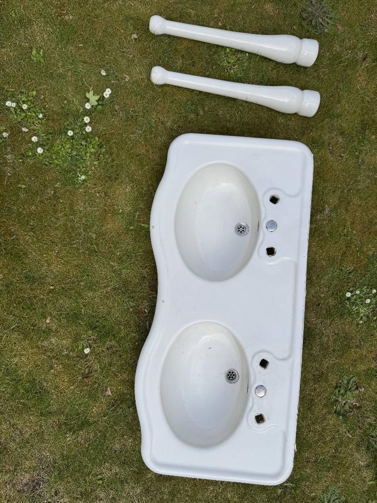 Prachtige Antieke/Vintage Porseleinen Lavabo, Ophalen, Gebruikt, 100 tot 150 cm, Minder dan 100 cm